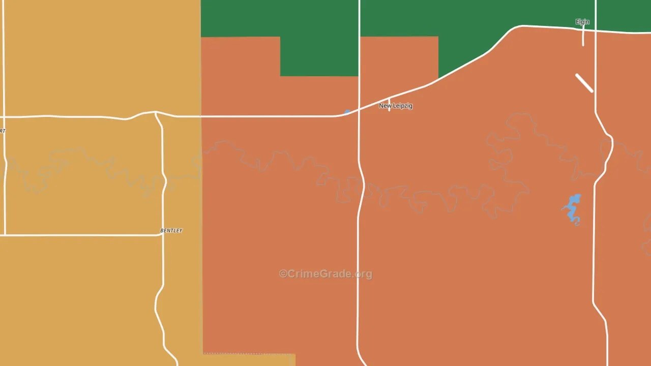 New Leipzig, ND Map of Theft Rates