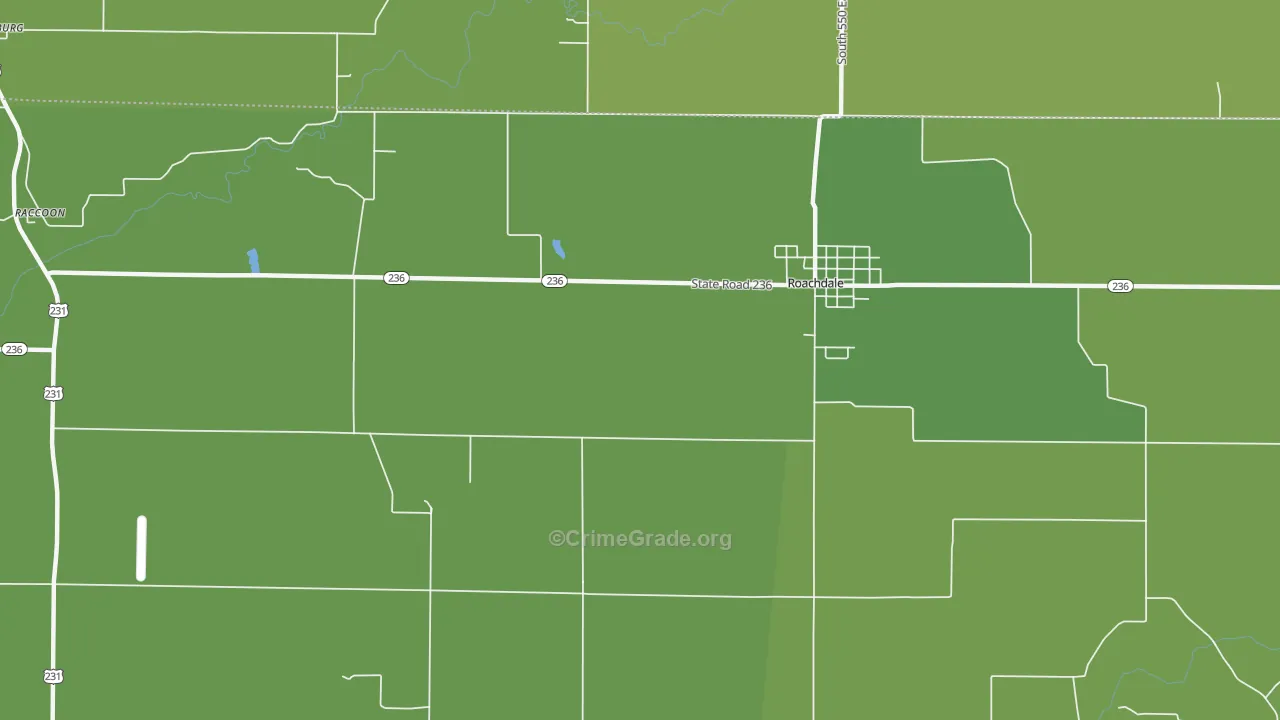 New Maysville, IN Map of Theft Rates