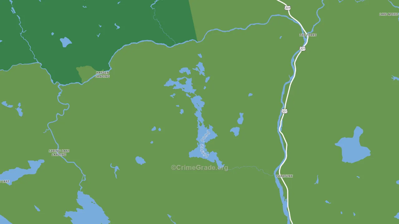 New Portland, ME Map of Theft Rates