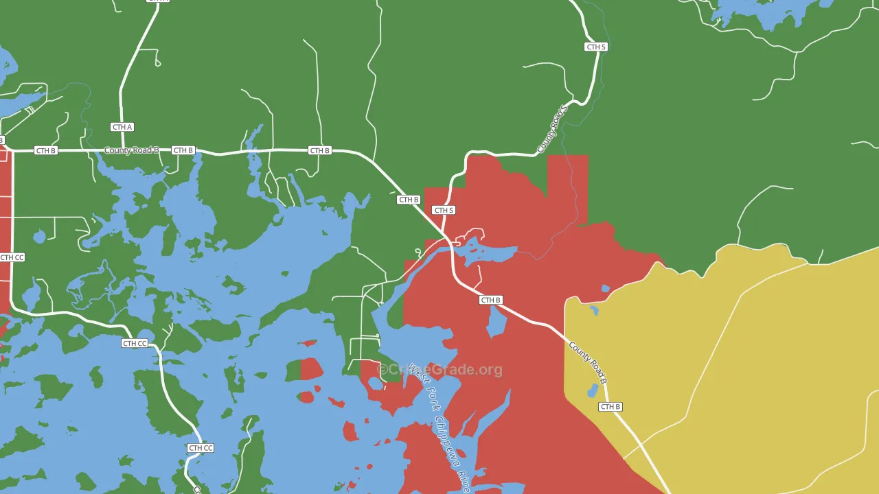 New Post, WI Map of Theft Rates