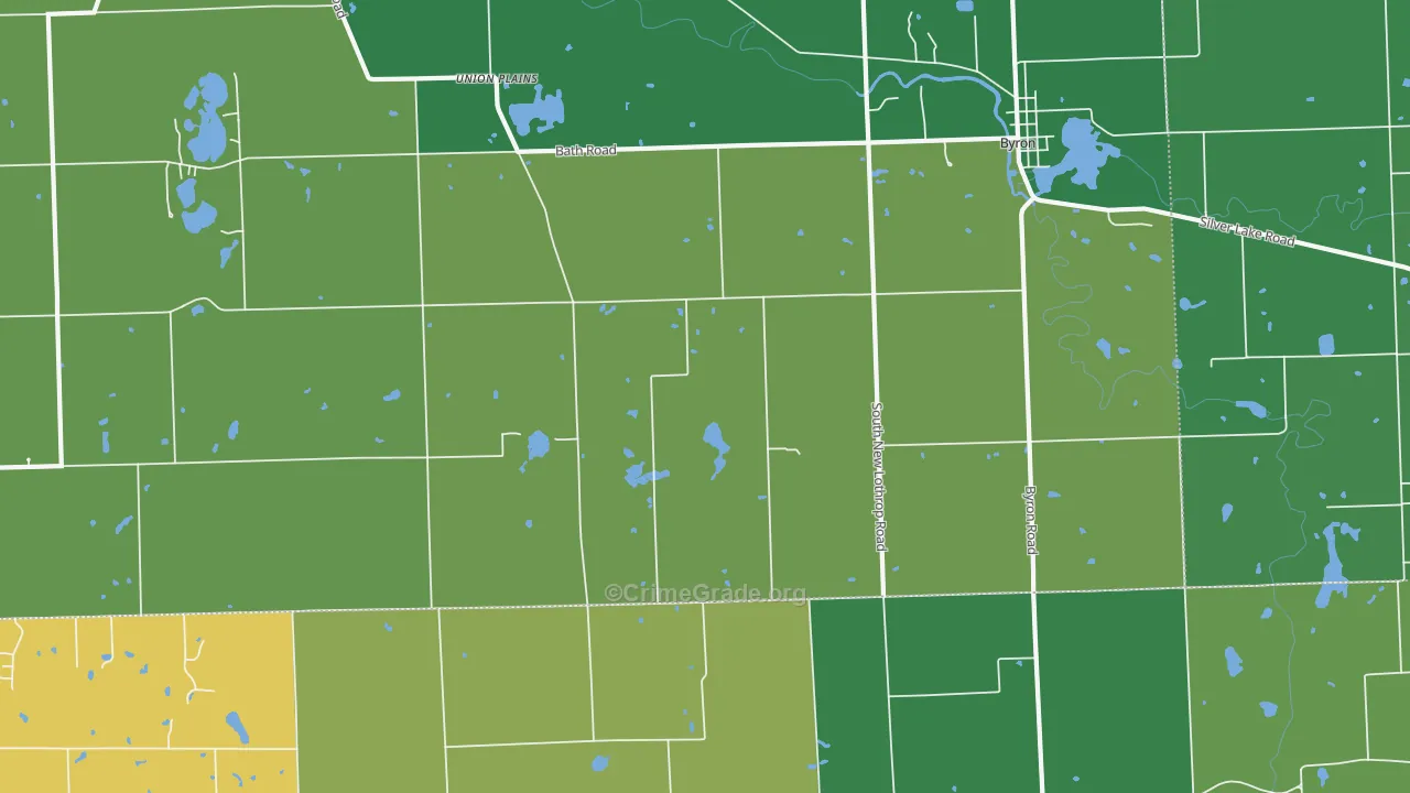 New Salem, MI Map of Theft Rates