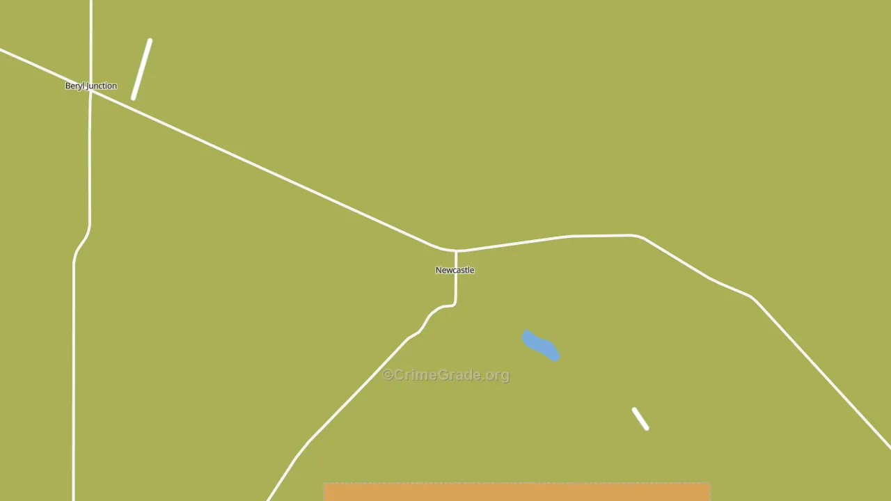 Newcastle, UT Map of Theft Rates