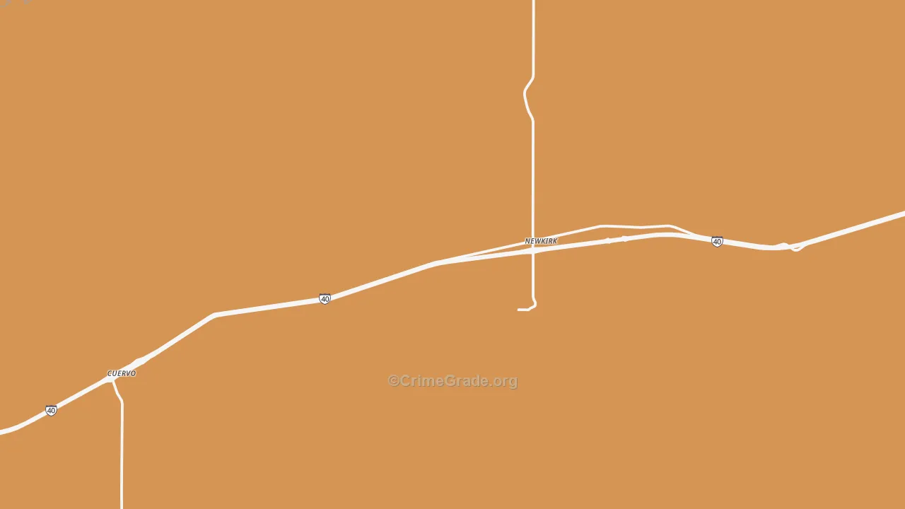 Newkirk, NM Map of Theft Rates