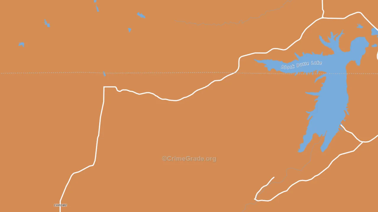 Newville, CA Map of Theft Rates