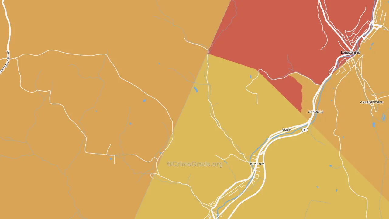 Nikep, MD Map of Theft Rates