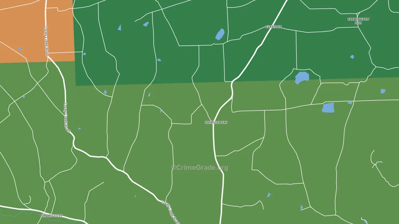 Niles Valley, PA Map of Theft Rates