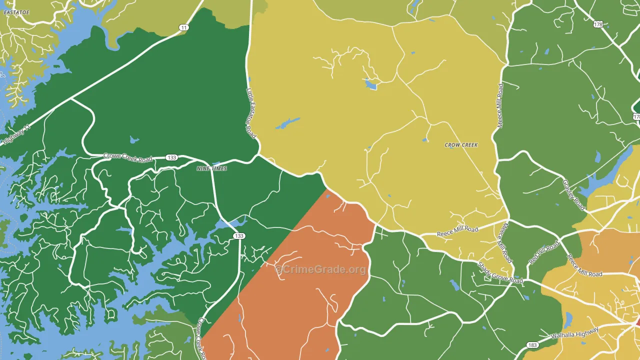 Nine Times, SC Map of Theft Rates