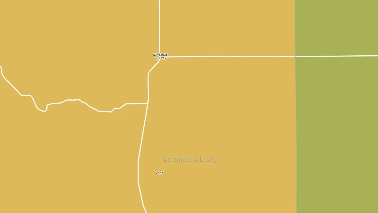 Ninemile Corner, CO Map of Theft Rates