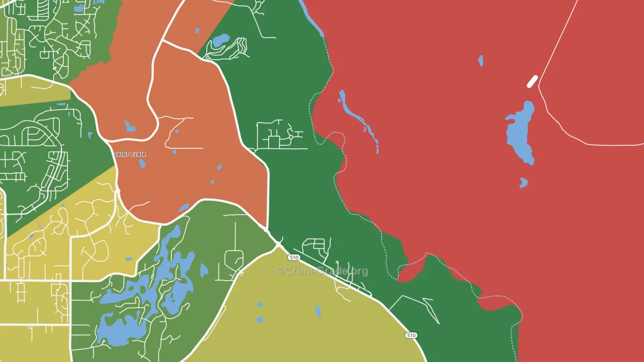 Nisqually Indian Community, WA Map of Theft Rates