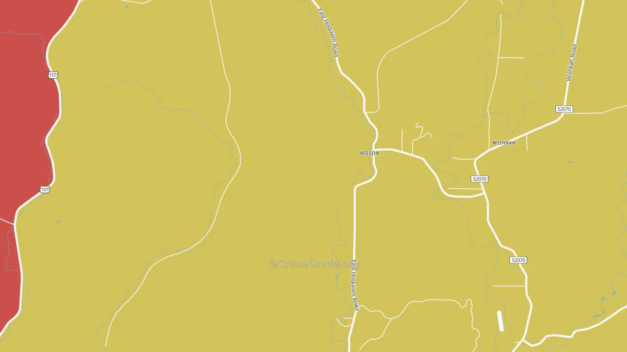 Nisson, WA Map of Theft Rates