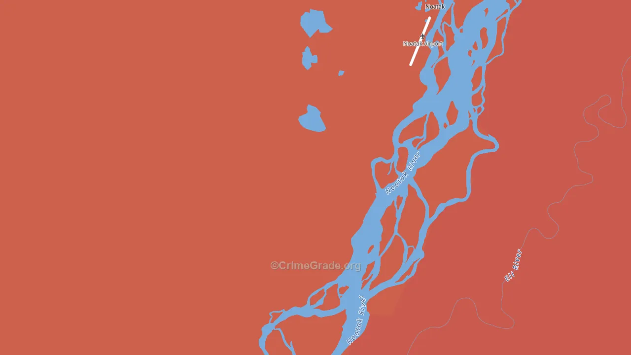 Noatak, AK Map of Theft Rates