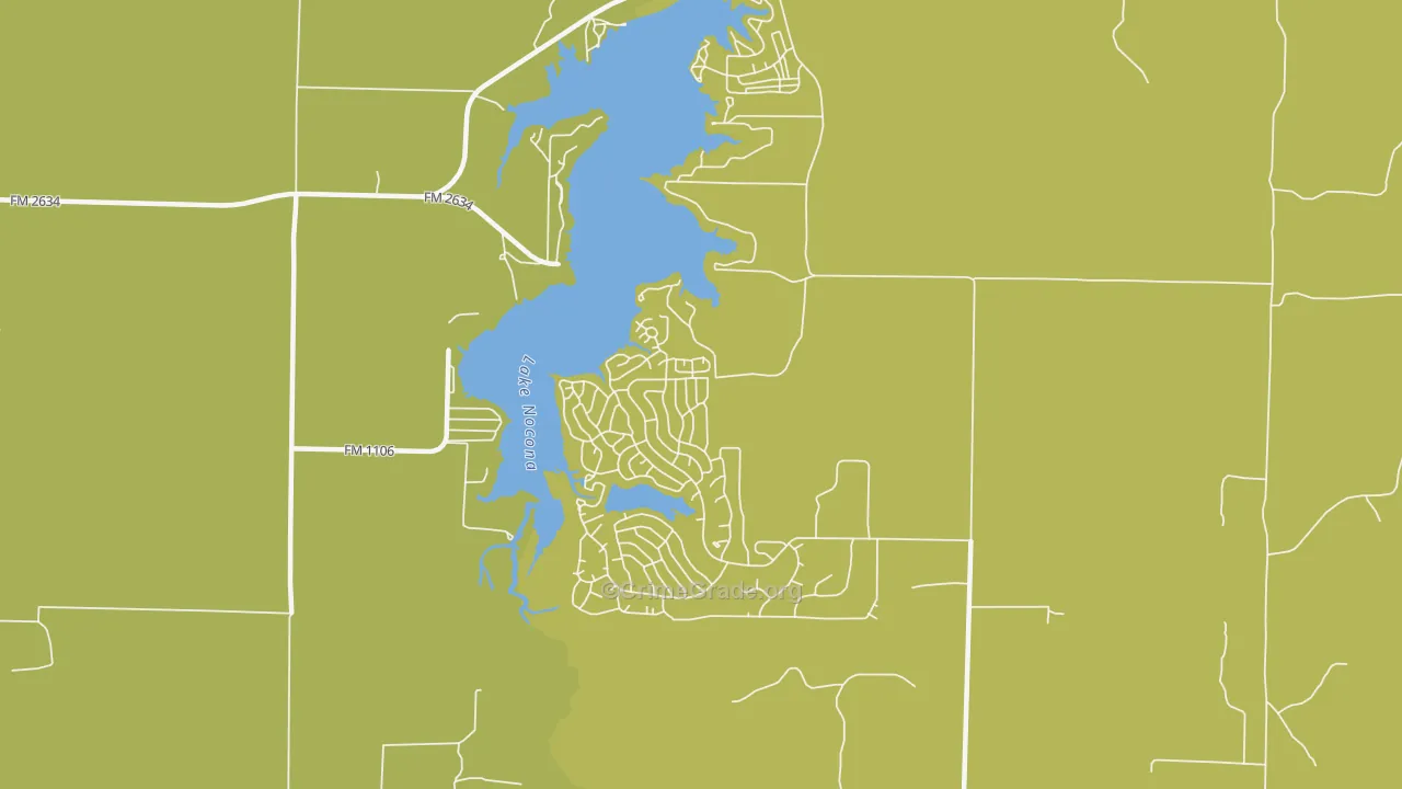 Nocona Hills, TX Map of Theft Rates