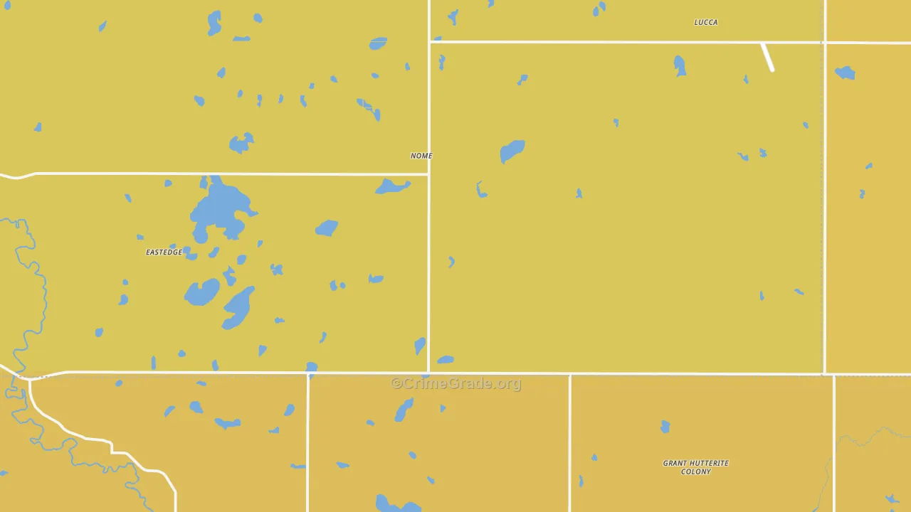Nome, ND Map of Theft Rates