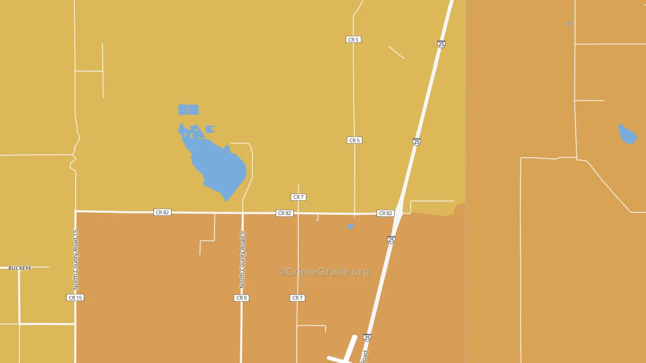 Norfolk, CO Map of Theft Rates