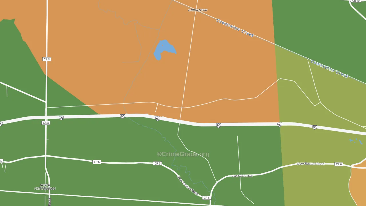 North Chittenango, NY Map of Theft Rates