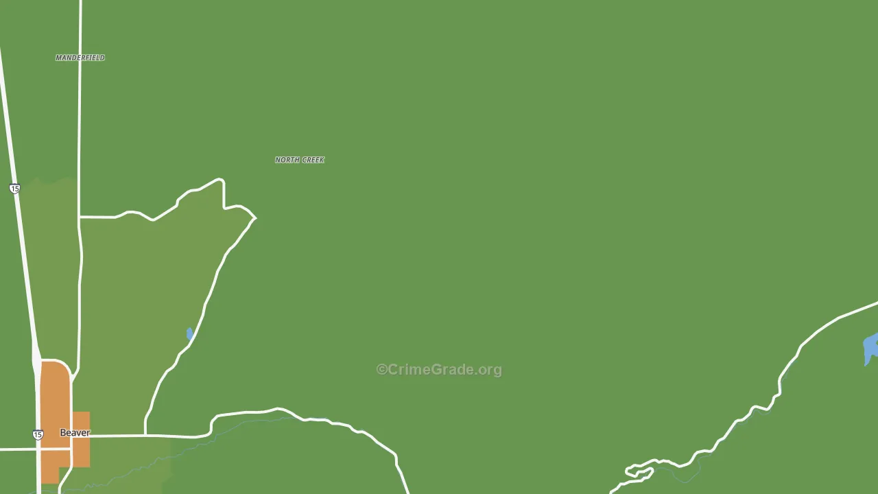 North Creek, UT Map of Theft Rates