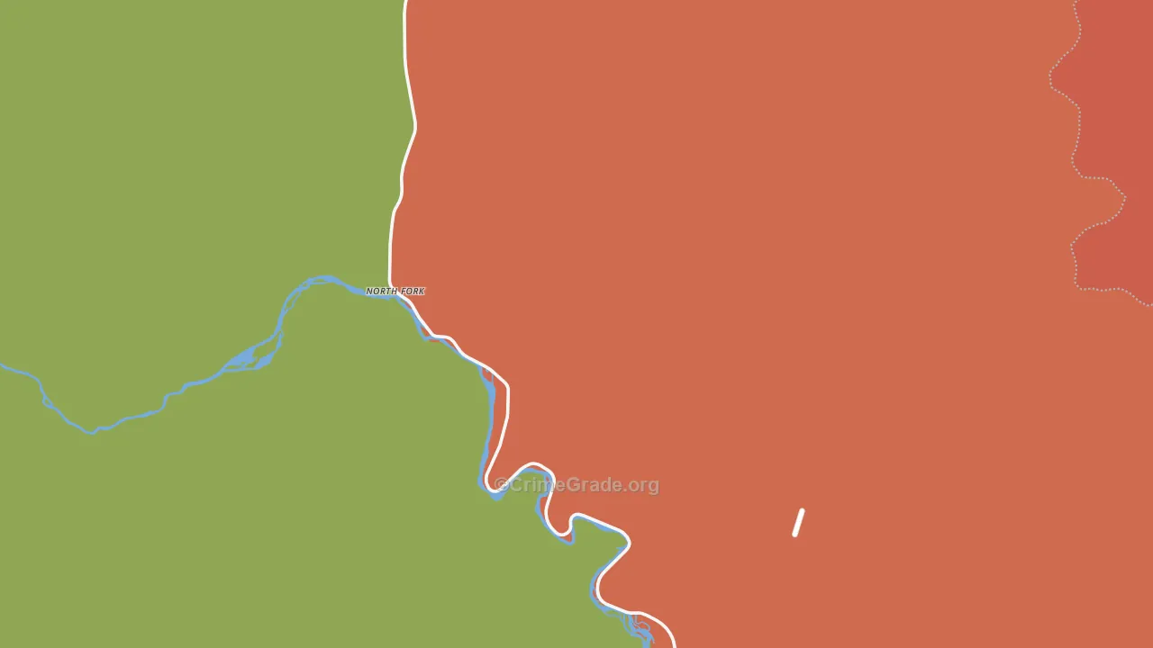 North Fork, ID Map of Theft Rates