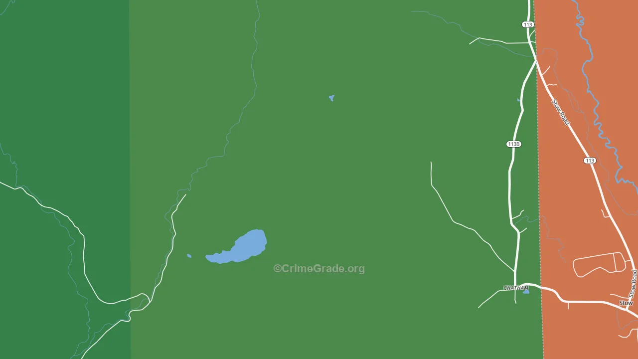 North Fryeburg, NH Map of Theft Rates