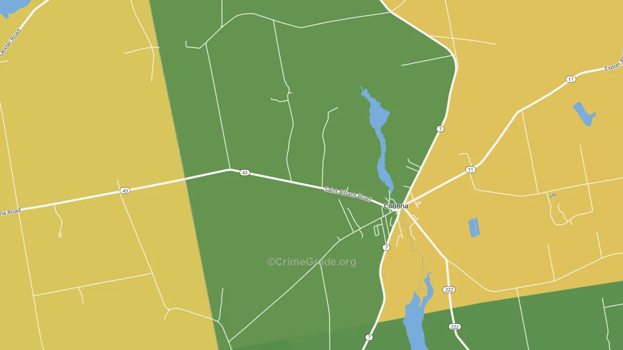 North Newport, ME Map of Theft Rates