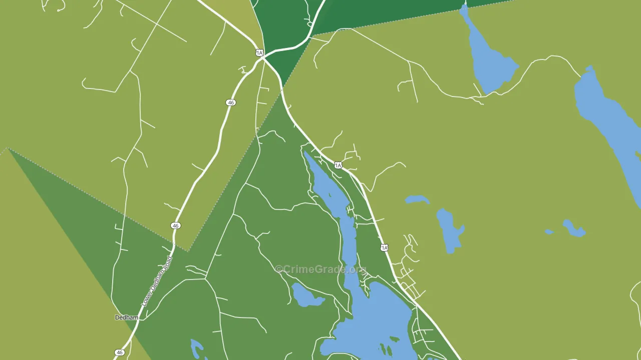 North Orland, ME Map of Theft Rates