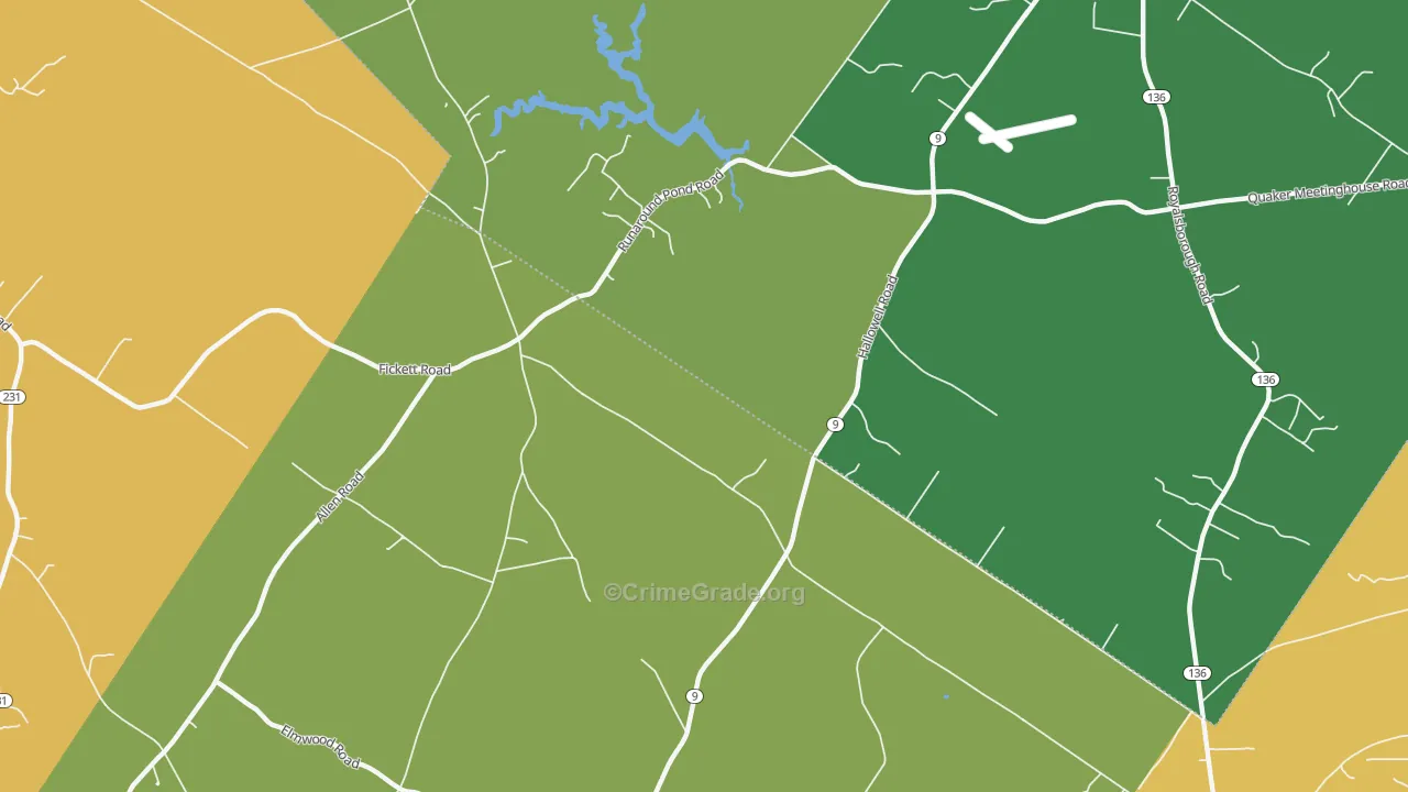 North Pownal, ME Map of Theft Rates