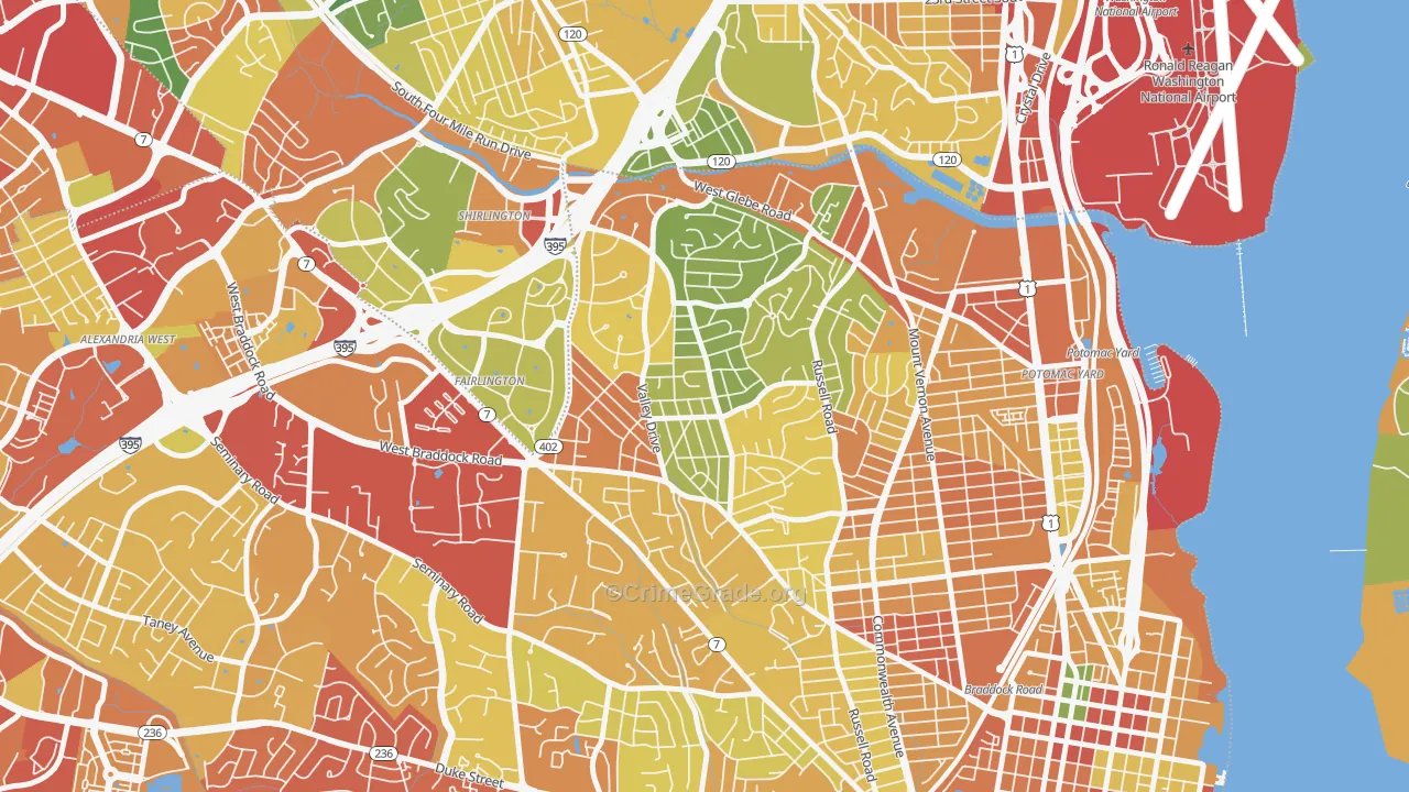 North Ridge Rosemont, Alexandria, VA Map of Theft Rates
