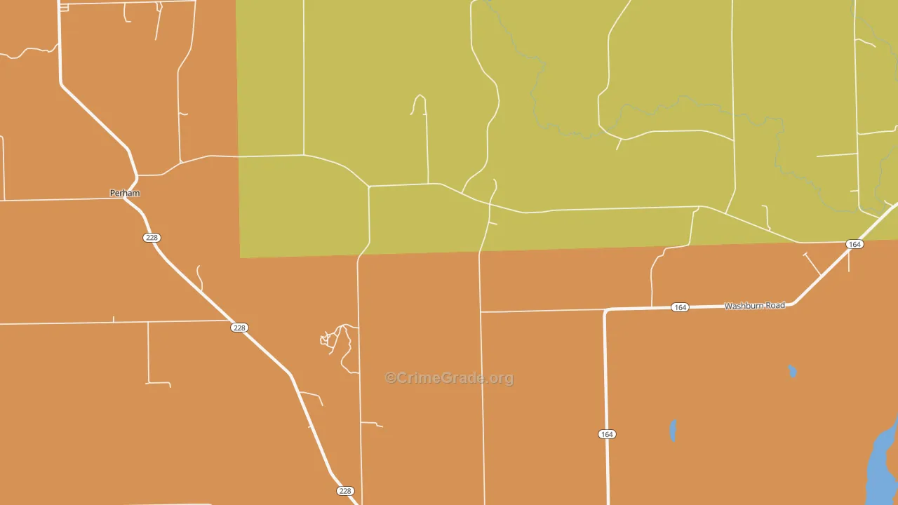 North Wade, ME Map of Theft Rates