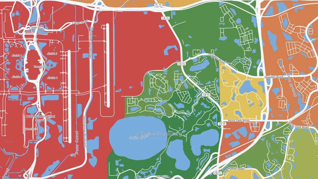 Northlake Park at Lake Nona, Orlando, FL Map of Theft Rates