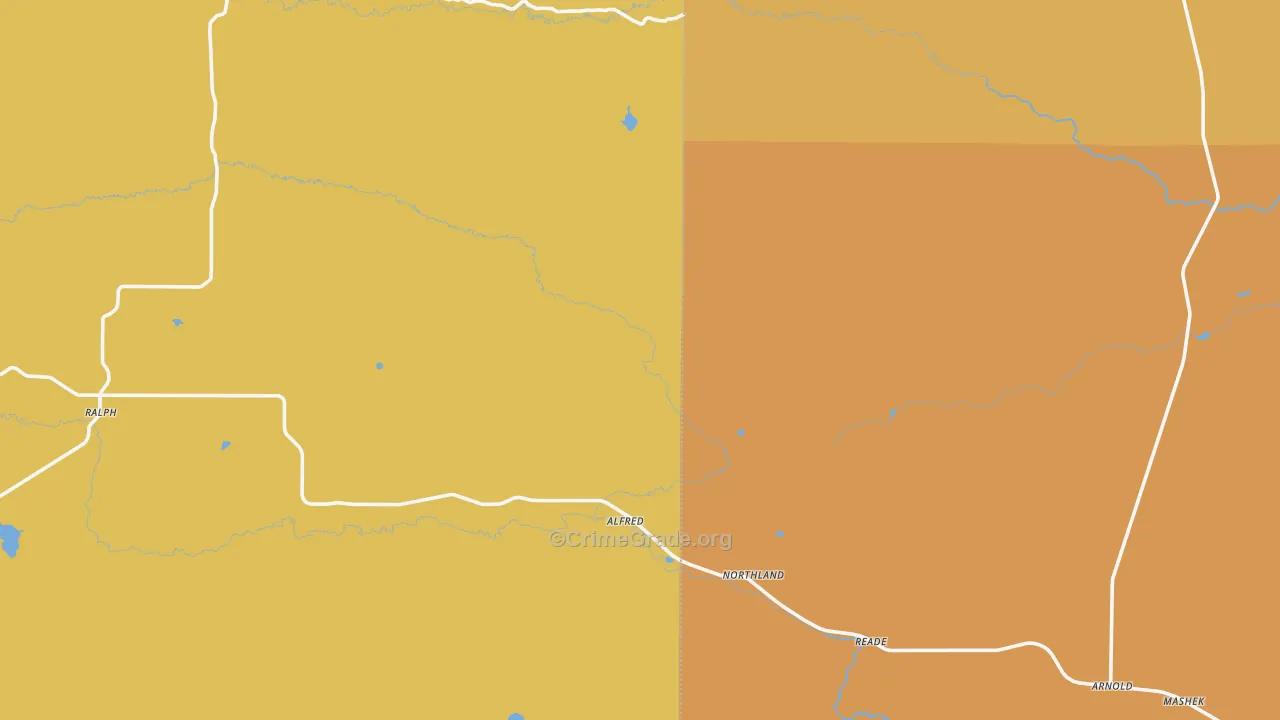 Northland, MI Map of Theft Rates