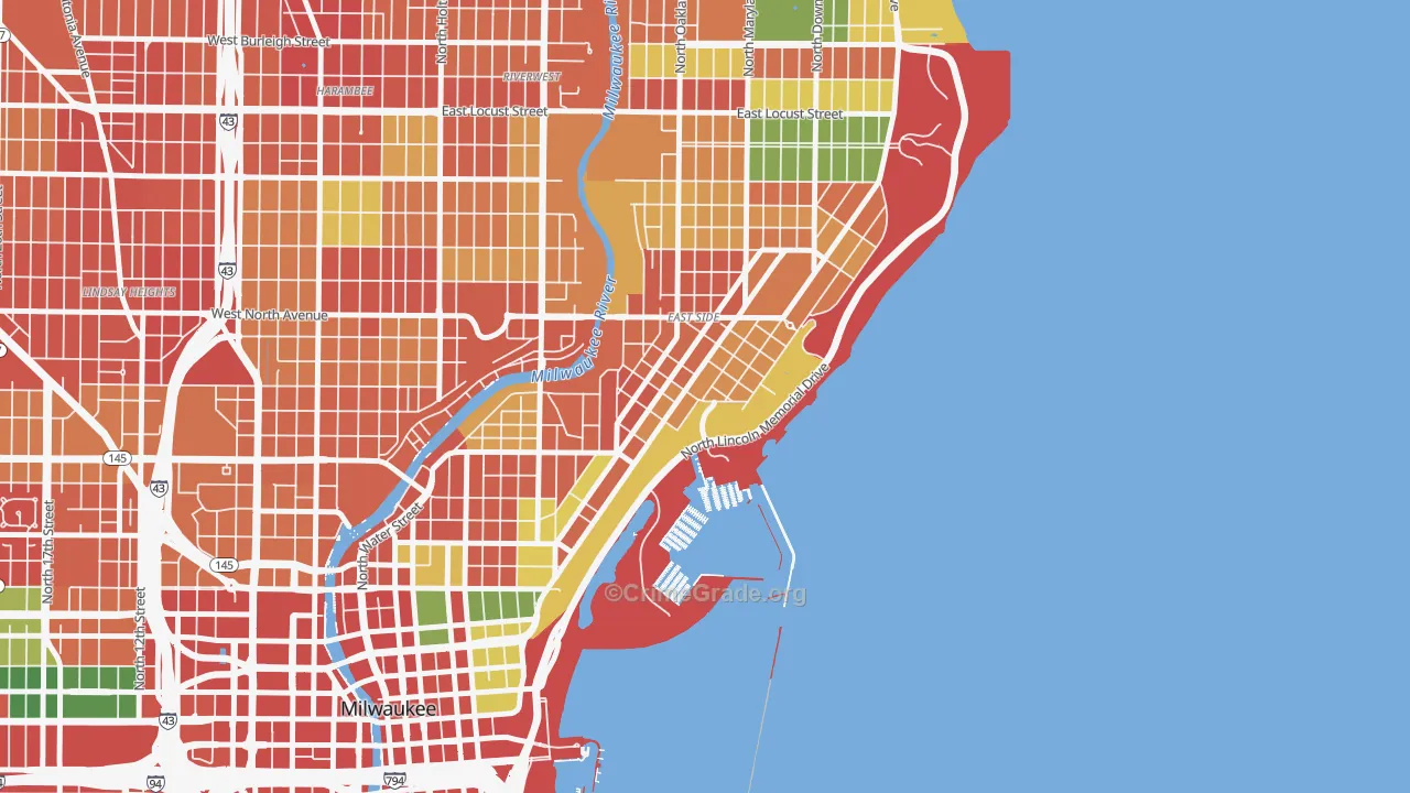 Northpoint, Milwaukee, WI Map of Theft Rates
