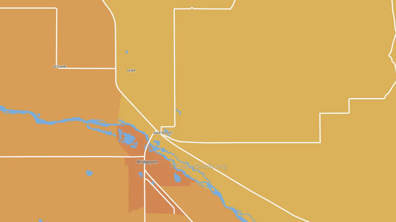 Northport, NE Map of Theft Rates