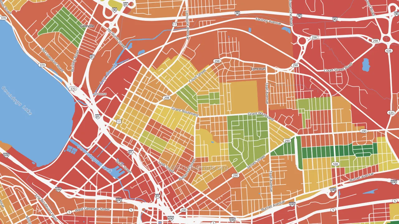 Northside, Syracuse, NY Map of Theft Rates