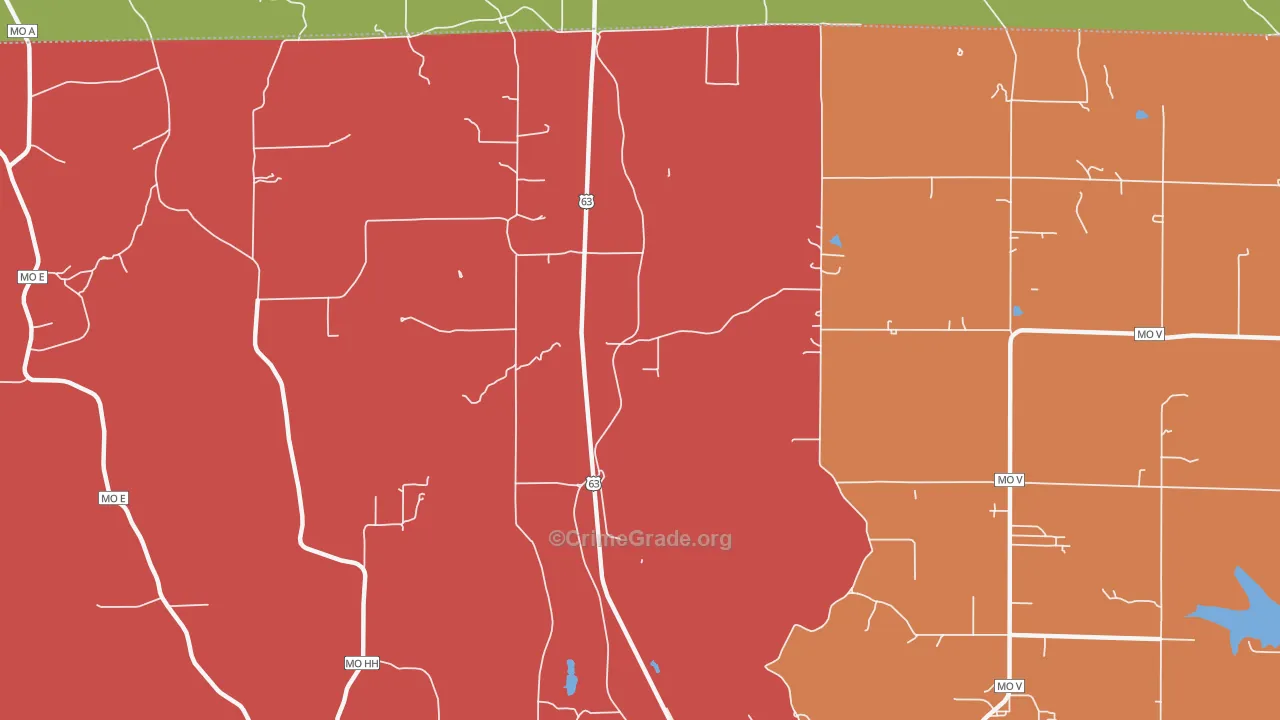 Northwye, MO Map of Theft Rates