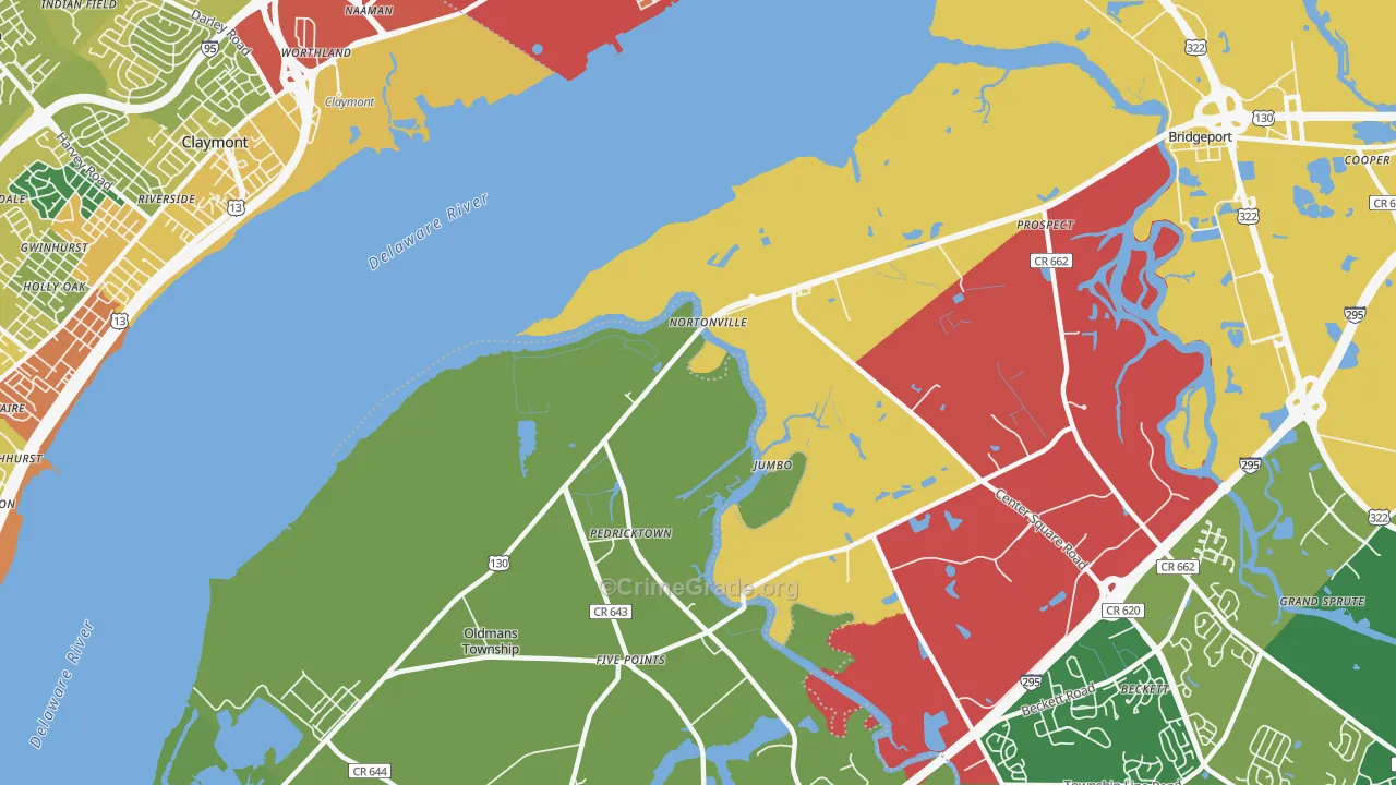 Nortonville, NJ Map of Theft Rates