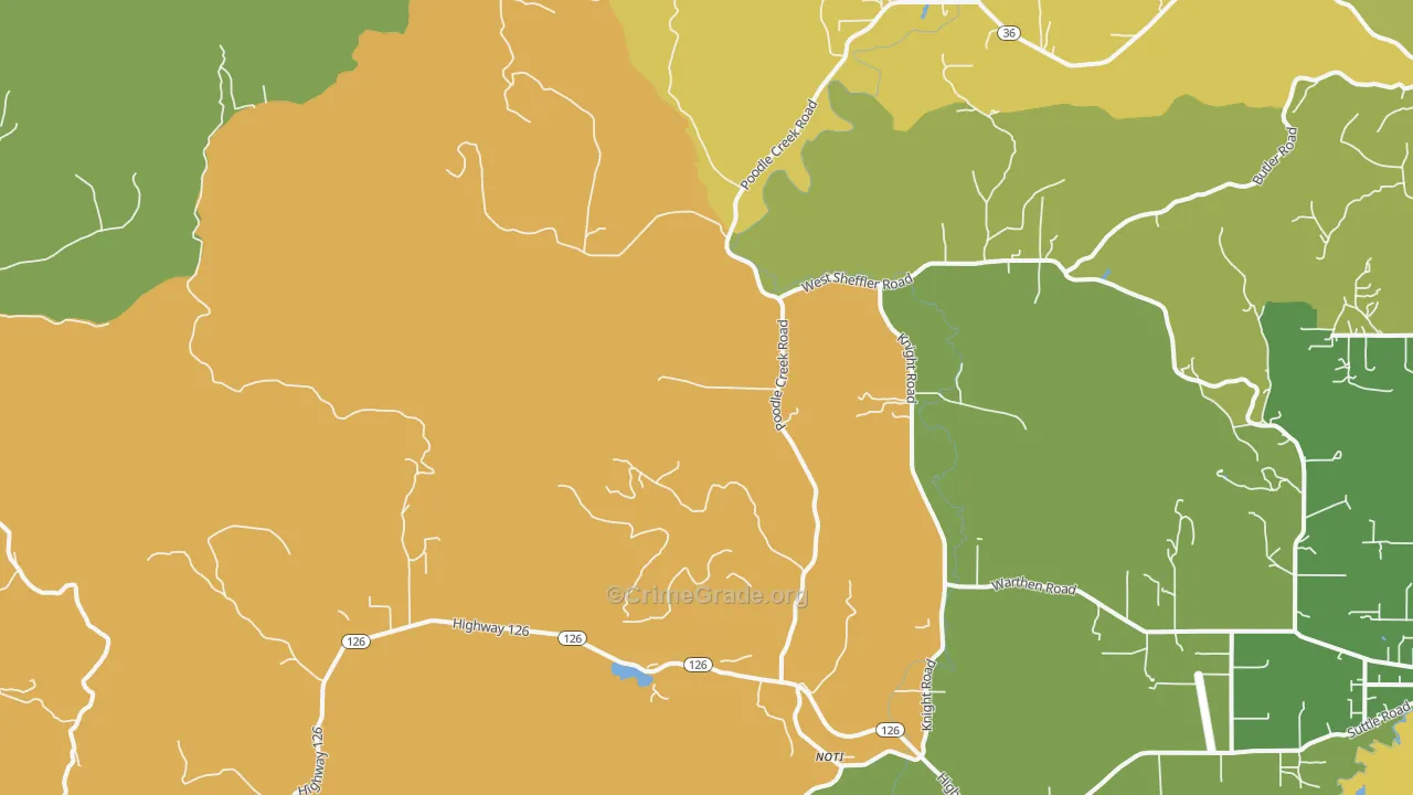 Noti, OR Map of Theft Rates