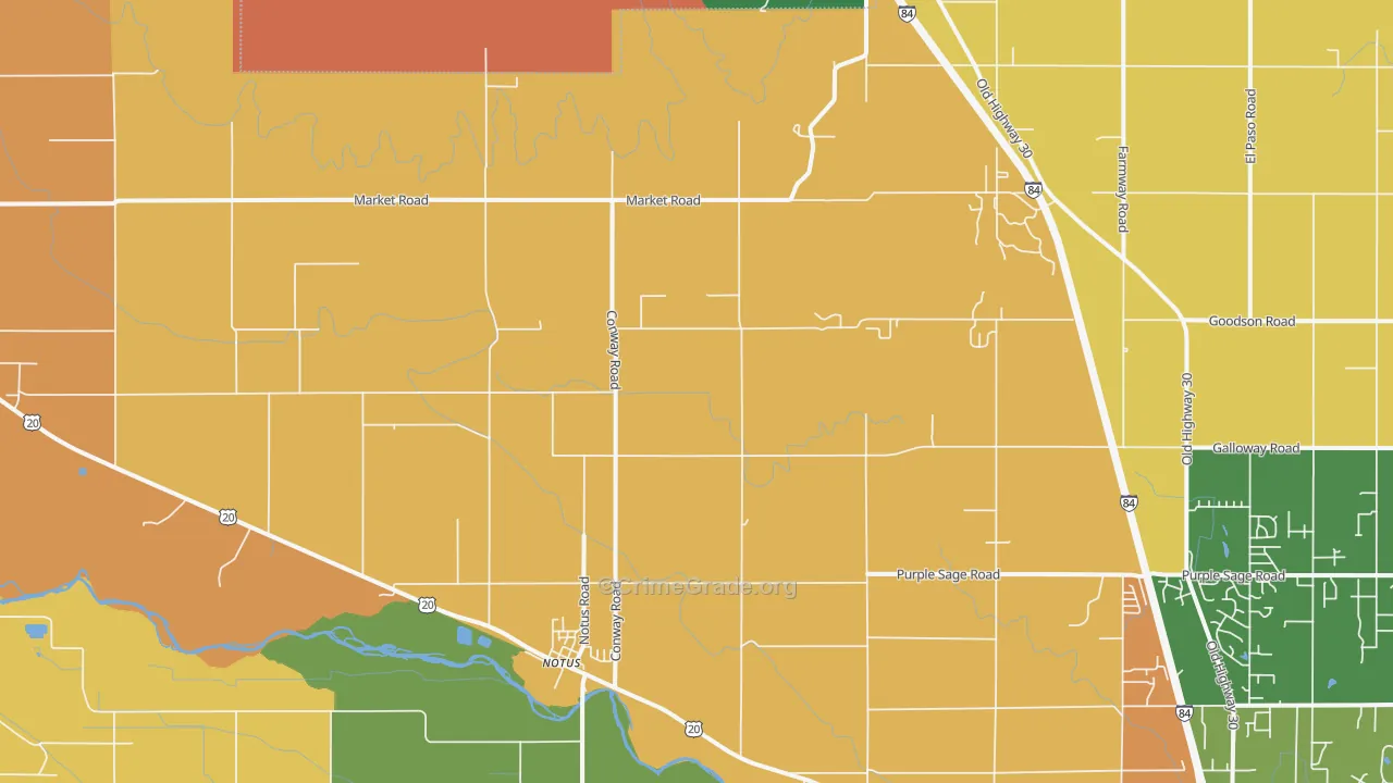 Notus, ID Map of Theft Rates
