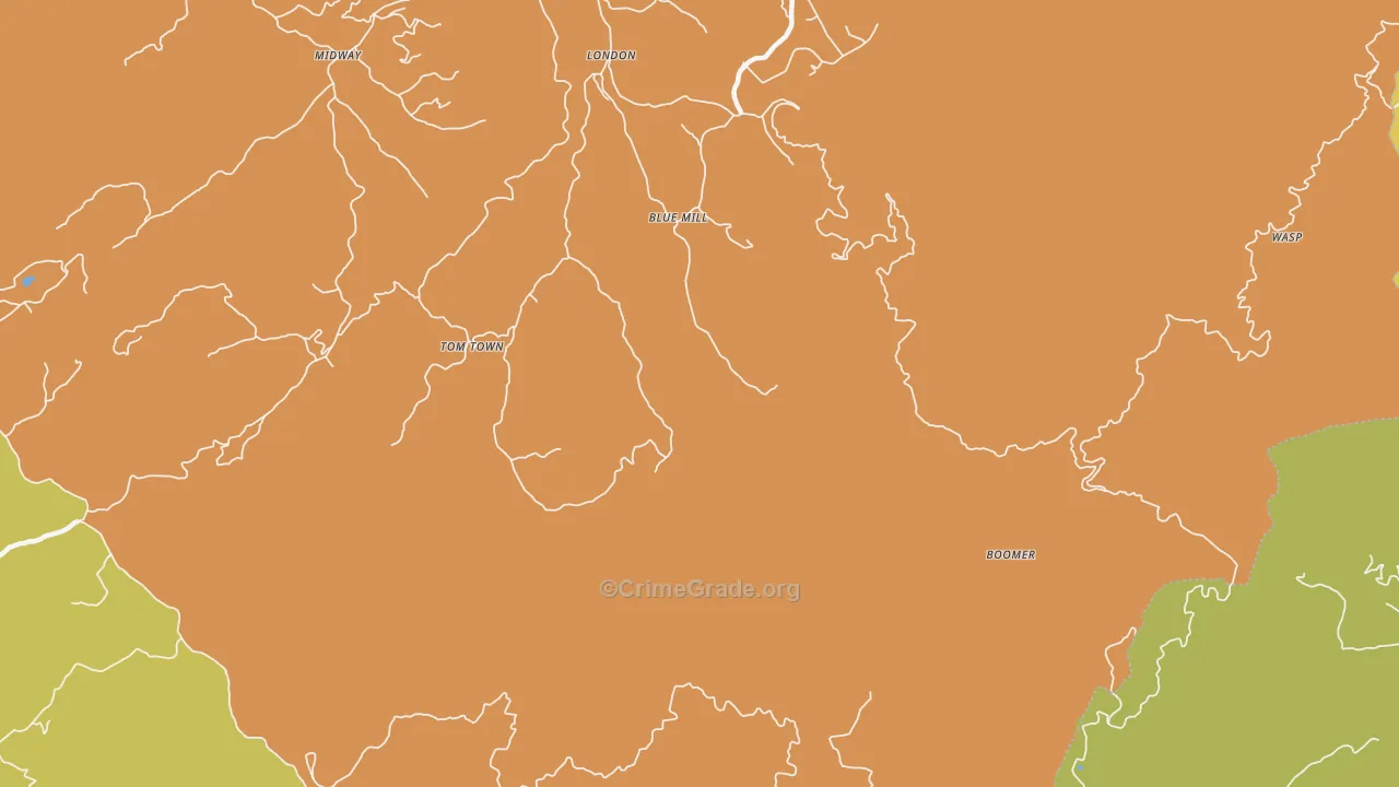 Nough, TN Map of Theft Rates