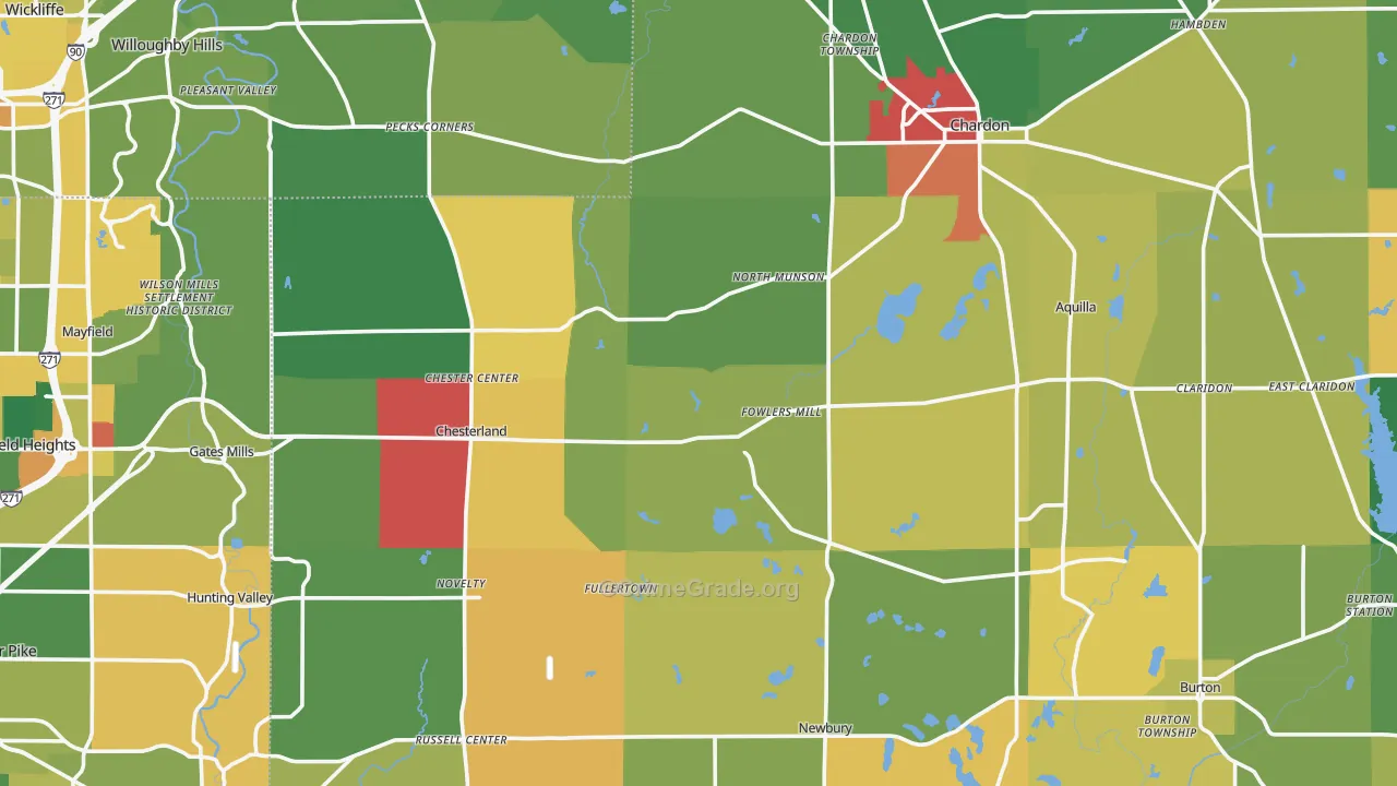 Novelty, OH Map of Theft Rates