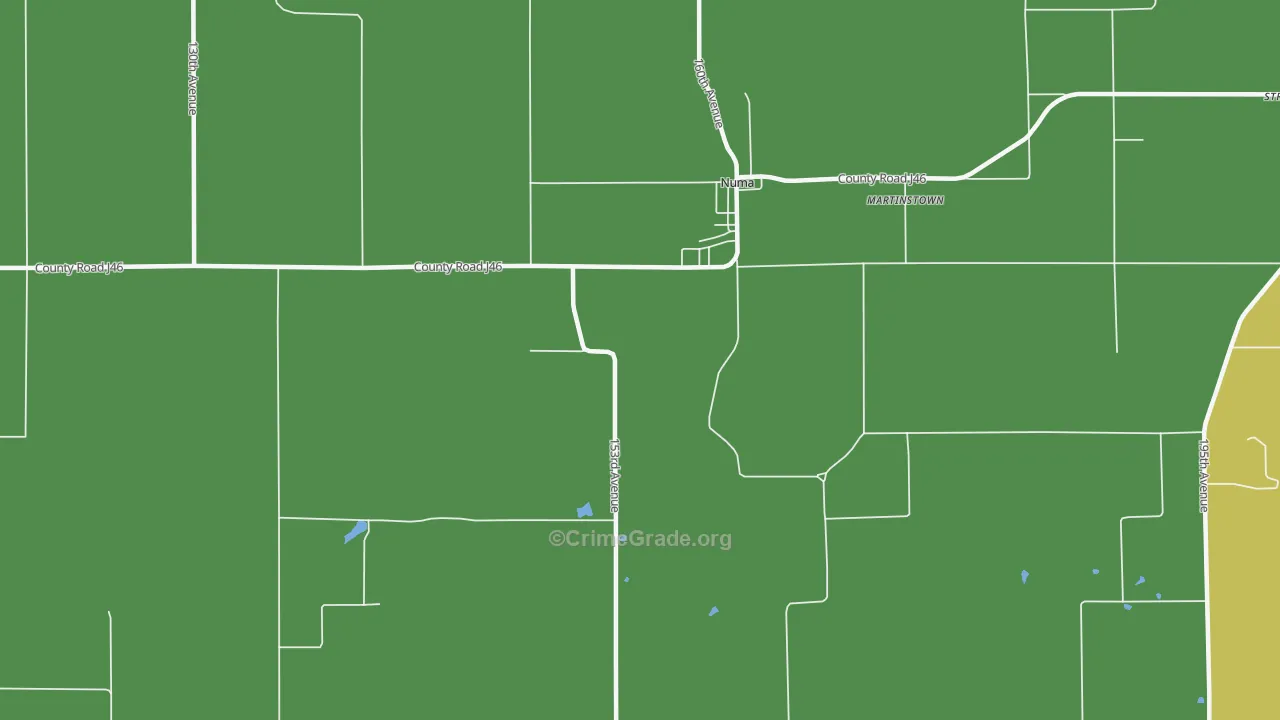 Numa, IA Map of Theft Rates