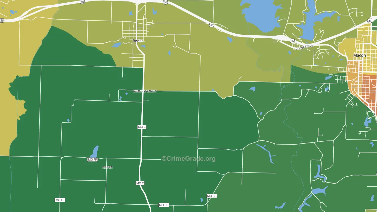 Number Eight, MO Map of Theft Rates