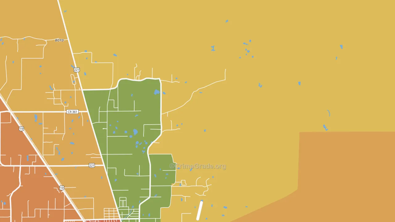 Nutall Rise, FL Map of Theft Rates