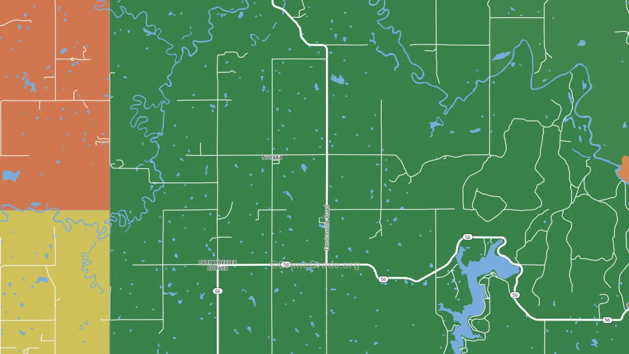 Nuyaka, OK Map of Theft Rates