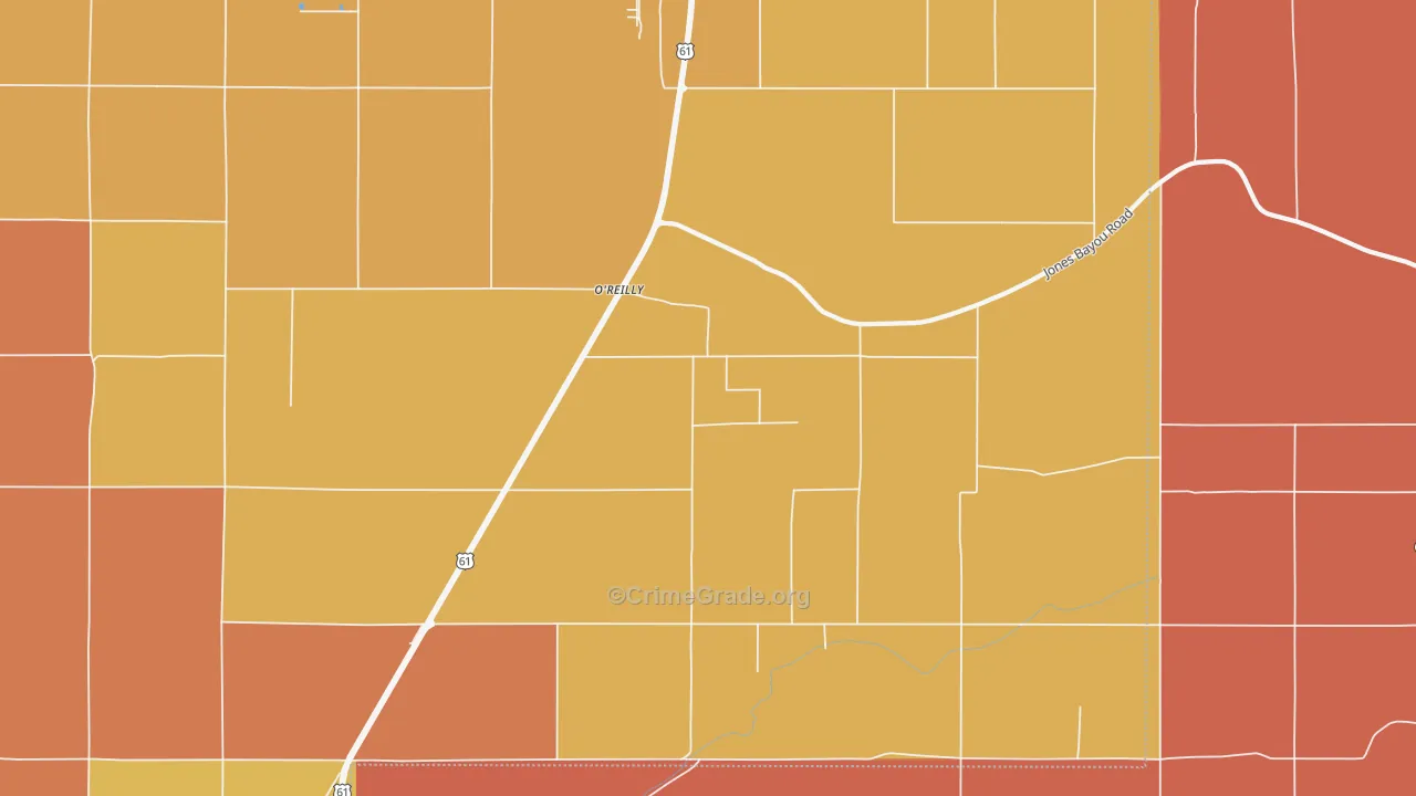 O'reilly, MS Map of Theft Rates