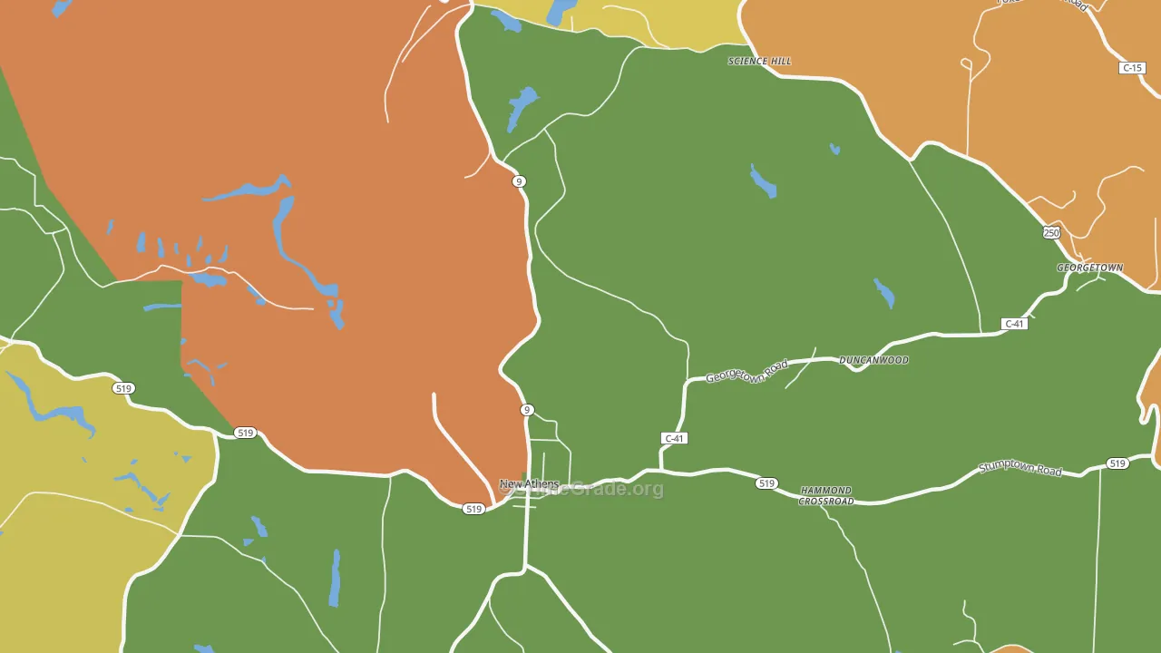 Oak Park, OH Map of Theft Rates