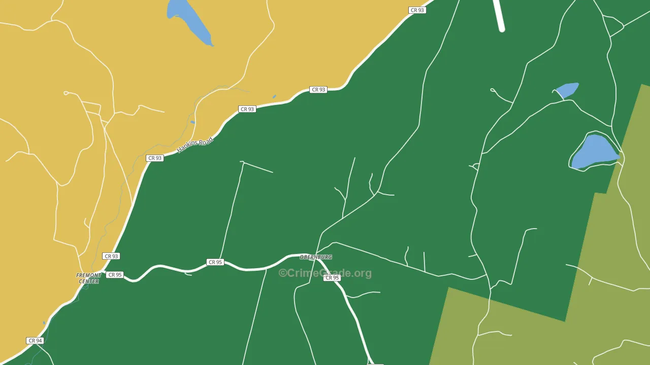 Obernburg, NY Map of Theft Rates