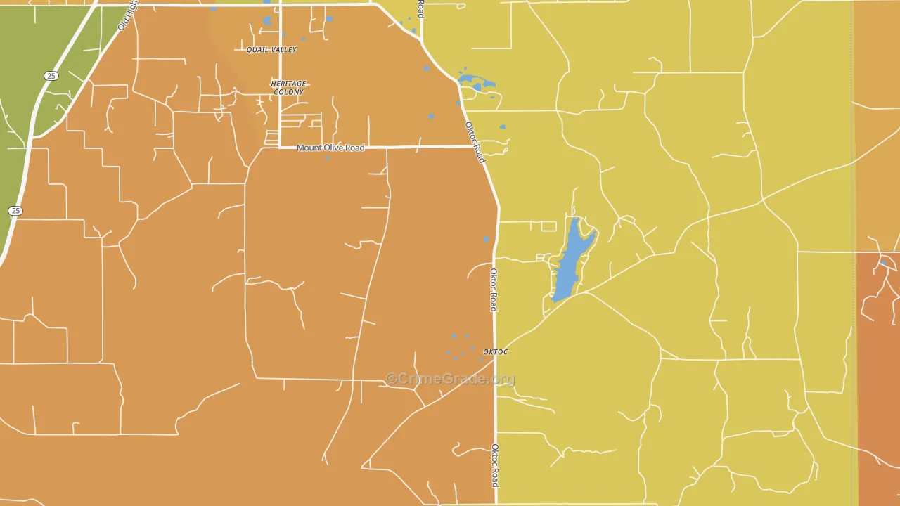 Oktoc, MS Map of Theft Rates