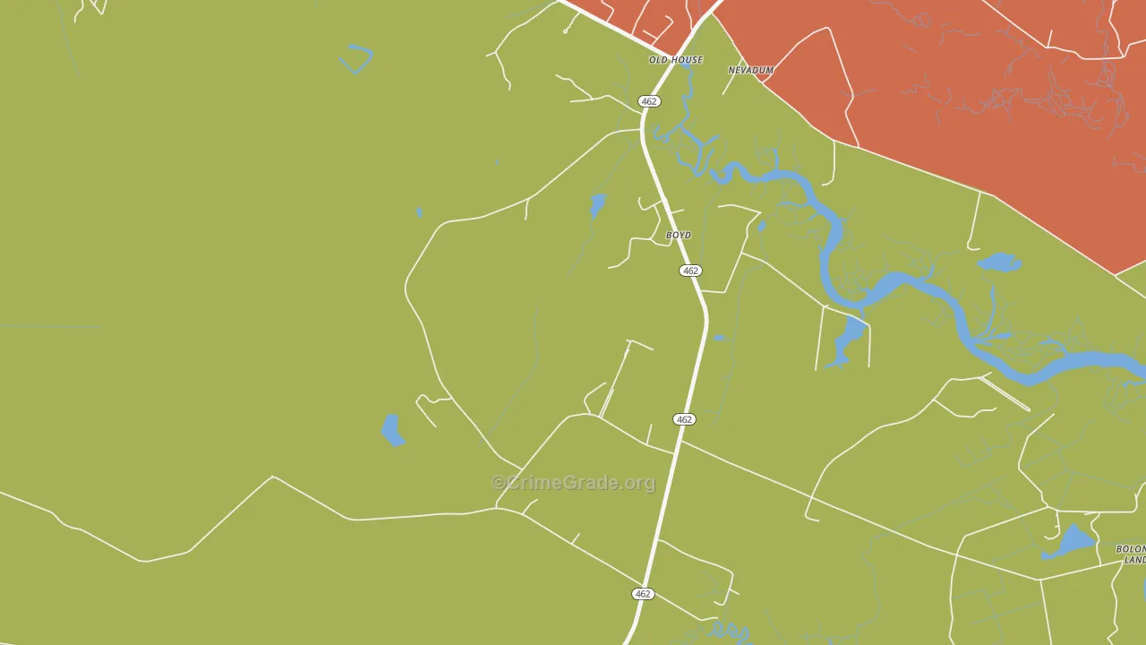Old House, SC Map of Theft Rates