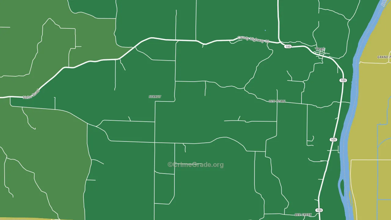 Old Pearl, IL Map of Theft Rates