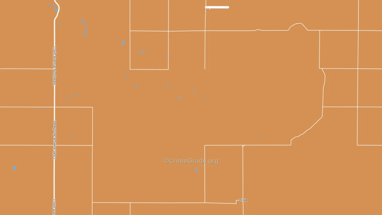 Olga, ND Map of Theft Rates