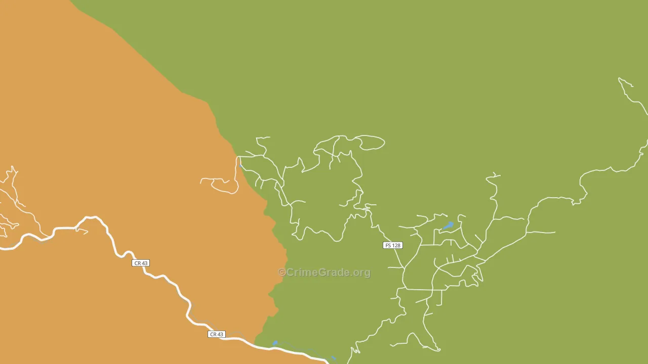 Olympus Heights, CO Map of Theft Rates